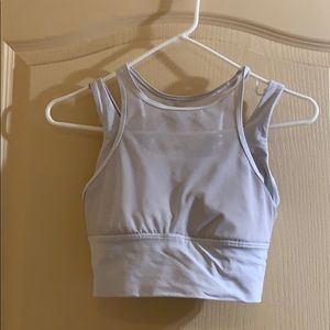 Lululemon white sports bra